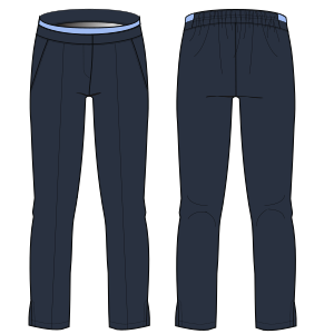 Moldes de confeccion para UNIFORMES Pantalones Pantalon ambo 7204